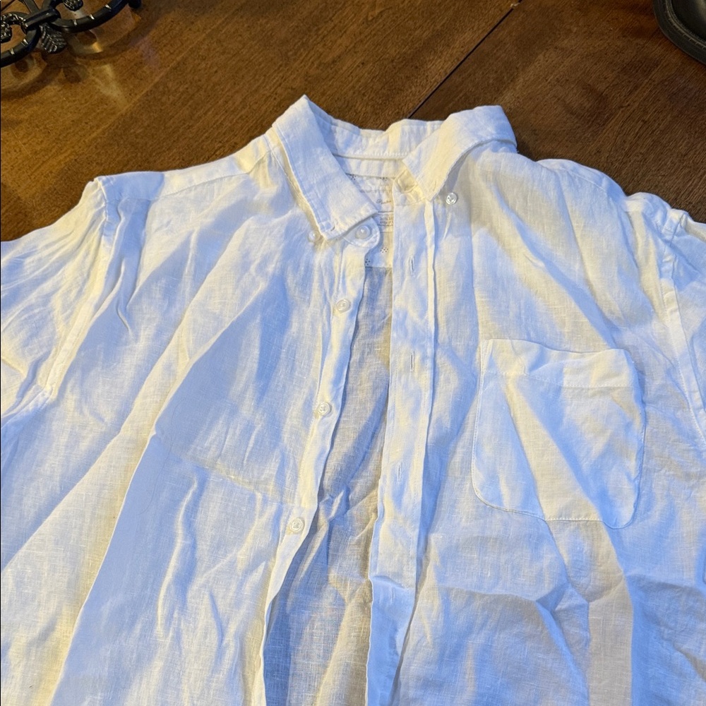Porter and Ash White Linen Shirt